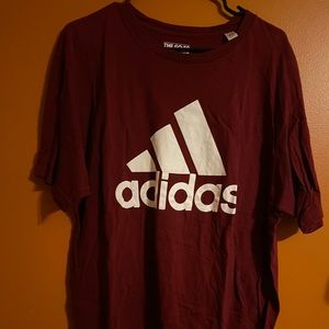 Adidas Mens Burgundy Go-To Tee size XL